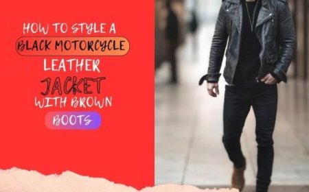 How to Style a Brown Leather Jacket with Black Boots