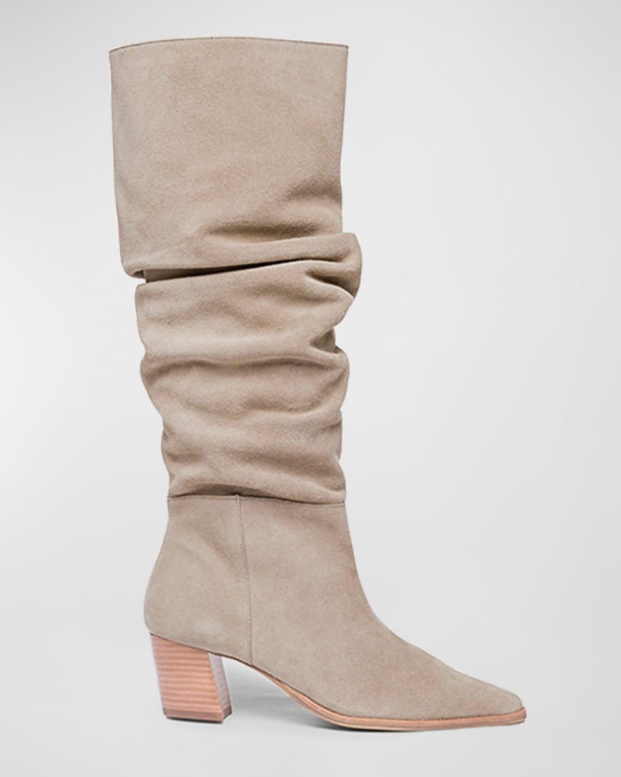 Slouchy Suede Black Boots: How to Rock This Effortless Trend